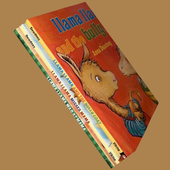 Llama Llama Hard Cover Bundle Bully Goat Mad Mama Misses Mama Llama & PJ Plush - Picture 7 of 13